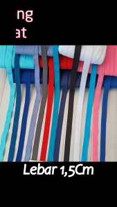 (Per Roll) KRB222G Karet Foe / Karet Lipat / Karet Halus Cantik Lebar 15 - 16 Cm