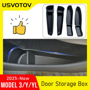 Car Door Organizer Tray for Tesla Model 3 Y YL 2026 2025 Door Side Storage Box Door Handle Pocket Liner Mats Travel Accessories