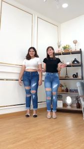 Celana Ripped Jeans Wanita Skinny Stretch Sobek Tembus Panjang Korean Style Premium Bellzshop Willow