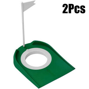 Golf Putting Cup with Flag Practice Training Tools Golf Putting Hole for Kids Adults Office Garage Yard Practice Putting Cup