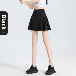 ASran | High Waist Tummy Control Skort Anti Peep Pocket