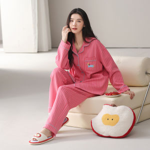 MiiOW | Pure Cotton Cat Person Sleepwear Long Sleeve Pants Comfortable Soft Skin-friendly Outdoor Home Clothes Set Women Casual Style