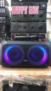 Professional BRUDO BTS-1709 Battery System Portable 6.5x2 Inches Bluetooth Speaker with Wireless Microphone