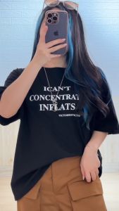 4938 Cant Cotton Import T-Shirt Kaos Oversize Wanita