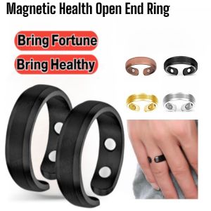 [COD/⭐Eid Mubarak Promotion⭐] Magnetic Health Ring Rose Gold Open Ring/100% Original Magnetic Health Ring/Finger Massage Physiotherapy Magnetic Ring/Titanium Energy Magnetic Therapy Ring