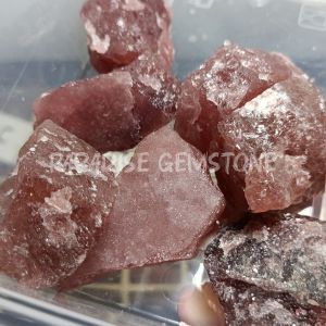 Bongkahan Batu Strawberry Quartz RARE