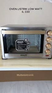 Oven Listrik Idealife Low Watt Kapasitas 30 Liter MO-3001
