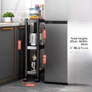 Kitchen Multi-layer Stand Storage Rack Microwave Oven Baking Oven Pot Holder Pottery Storage Shelf Metal Floor-standing