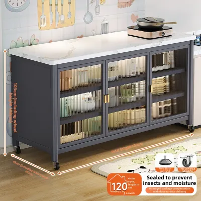 JUMEISHI | Moveable Kitchen Island Shelf Organizer