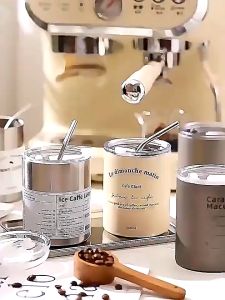 Termos Tumbler Americano - Mug gelas Tumblr Stainless Steel Ice Coffe 600 ML GOMOR Good Morning