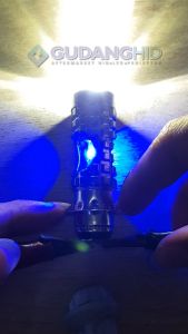 Lampu Utama LED H6 Laser Senja Merah Biru Hi-Lo AC DC Kaki M5 Bebek