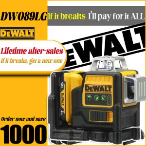 DEWALT DW089LG Green Laser Level | SIRIM Certified | 360° Construction & DIY | With battery charger and tool case