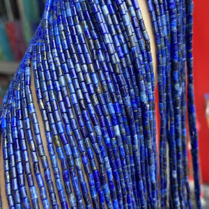 ลูกปัดทรงถั่วสีฟ้าธรรมชาติ ลูกปัดทรงถั่วสำหรับทำเครื่องประดับ DIY ลูกปัดแยกส่วนสำหรับสร้อยข้อมือ สร้อยคอ อุปกรณ์เสริม