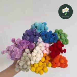 Preserved Mini Button flower Diamond flower Diy Gift Wedding Photo props Dried flower 迷你永生花纽扣菊纽扣花钻石花diy礼品婚礼拍照道具干花花束花材