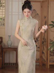 Vintage Long Style Qi Pao Dress Breathable