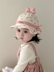 Baby Girls Spring Autumn Fisherman Hat Sun Protection Casual Style Pure Cotton Cap Short Brim Outing Suitable Hat