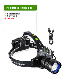 60000000LM Most Powerful LED Headlight Super Bright 4000M Headlamp Rechargeable Head Torch Outdoor Camping Head Lantern 18650