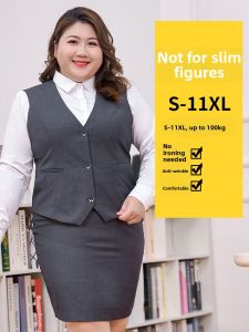 Onneksi | Plus Size Business Casual Gray Vest