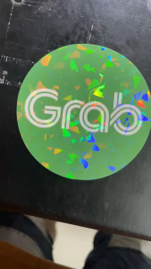 GRAB v1 PREMIUM STICKER LOGO BUY 1 TAKE 1 STICKER (waterproof scratch proof non faded)