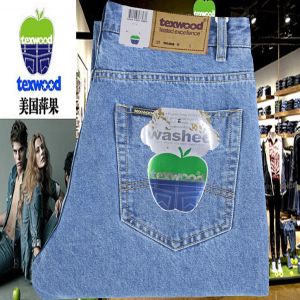 High-End Texwood Mens Straight Leg Jeans Thick Winter Casual Cotton Denim Mid-High Waist Zipper Closure Multi-Pocket Style