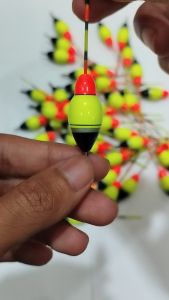 PELAMPUNG pancing KUMBUL PANCING FIBER KLEM PANJANG 9 CM