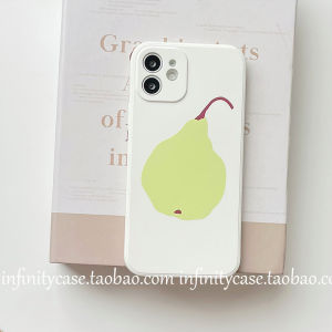 Ins Style Full Cover Pear Shaped Soft TPU Phone Case for  12 13 pro Max XR XS 14 pro Compatible with 15 16 plus
