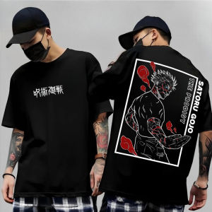 Bandai | Gojo Satoru Jujutsu Kaisen Print Short Sleeves T-shirt Cotton Kid Clothes Funny Round Neck Harajuku Y2K New Arrival Tee Tops