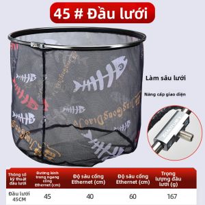 ZHAOYU | Mạng Lưới Vớt Cá Nhẹ và Bền với Lưới Mịn và Phủ Chống Trượt