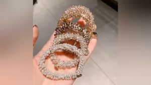 SIGVARD - Ikat Rambut Gelang Cantik Premium Crystal Mutiara Fashion Korea Anak & Dewasa ACC33