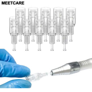 Screw Cartridge Needle 10/20/50pcs Replacement Tips for Derma Pen Microneedling 9pin 12pin 24pin 36pin 42pin Round Nano 3D 5D