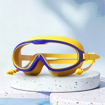 Clear Anti-Fog Waterproof Splash Proof Goggles for Glasses Wearers Swimming