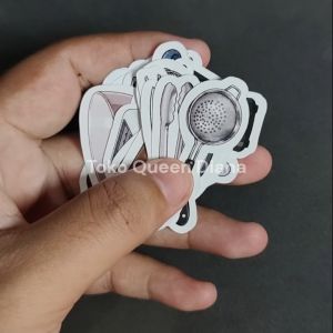 stiker alat masak sticker glossy gambar macam-macam alat masak isi 20 pcs