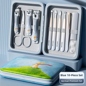 IMLUCKY | German Imported Nail Clipper Set Womens Professional Nail Care Tool Full Set Household Essential For Cuticle And Eyebrow Trimming