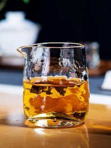 Handmade Japanese Hammer Pattern Thick Glass Tea Ocean High End Premium Quality Tea Brewing Set Gongfu Tea Utensils Transparent