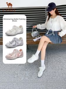 CAMEL | Inner Heel Increase Vintage Ballet Casual Training Shoes