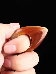 Natural White Ox Horn Acupoint Massage Stick Foot Reflex Zone Therapy Ring Style Tendon Moving Rod Head Foot Reflex Therapy