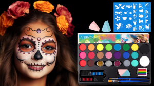 20 Color Face & Body Paint PaletteLong Lasting Safe Painting Set Halloween Body Painting Pigments for Face Body Paint Makeup