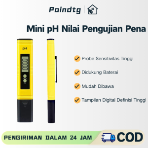 Pen Pengujian Nilai pH Mini Tampilan Digital: Alat Pengukur pH Portabel