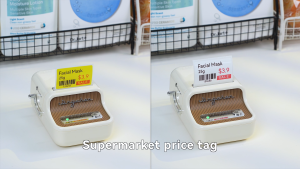 NIIMBOT B21Pro Red Black Thermal Label Printer Portable Bluetooth Inkless Label Maker Supermarket Home Commercial Smart Label Machine for Android/IOS Phone Included Label Paper