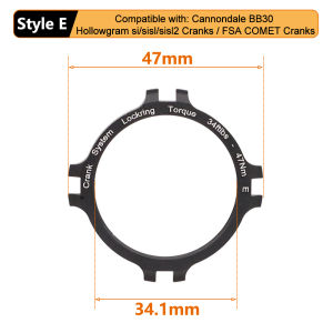 HEPPE Bike Crank Spider Lock Ring Crankset Chainring Fixing Ring Crankset Locking Ring for FSA/ROTOR/Cannondale/S-work/SRM Crank