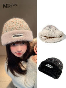 MMAOCOE | Warm Fleece Lined Knit Hat Face Slimming Ear Cover