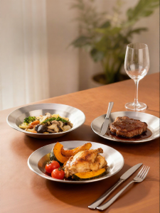 onlycook | Luxury Stainless Steel Hat-shaped Plate For Italian Pasta Salad