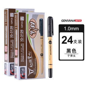 Smooth 1.0mm Gold Ageless Bull Ballpoint Pen Thick Tip Medium Oil Pen Blue Extra Bold Red Black Teacher Special Large Head Oil Pen Core Writing Practice Red Thick Core Atom Pen