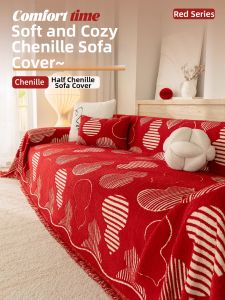 GOOJODOQ | Christmas New Year Full Cover Sofa Cloth Thick Blanket