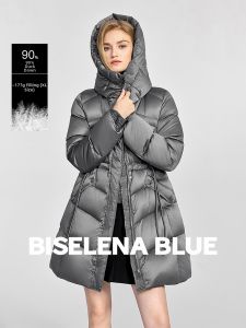 BEIQIANI | Fashion Hooded Cinched Waist Womens Down Jacket