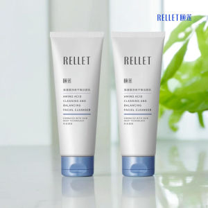 Kem Rửa Mặt Dạng Bọt Cân Bằng Dạng Axit Amin Rellet Dành Cho Nam Và Nữ Làm Sạch Da Khô Hỗ Trợ Dưỡng Ẩm