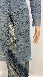 setelan kebaya tunik busui//tunik brukat sleting depan//kebaya brukat pesta//tunik brokat seragam ibu besan//