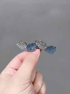 Elegant Crystal Hair Clip Retro Court Style Half Updo Spring Clamp Vintage Hair Accessory for Women Fresh out New in Spring