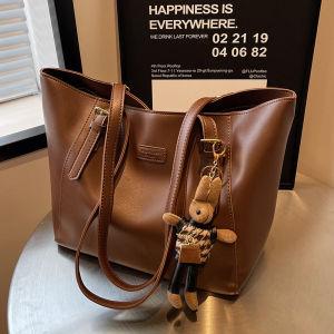 Large Capacity Simple Design Womens Shoulder Bag Commuter Tote Bag Autumn Winter New Style College Class Bag England Style