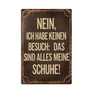 CIFbuy | 2D Metal Sign Vintage Aluminum 1pc Farmhouse Wall Art Funny Entrance Corridor Decor 18x12cm Home Gift